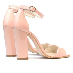 Sandali da donna 1259 vernice rosa chiaro