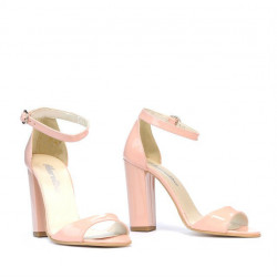 Sandali da donna 1259 vernice rosa chiaro