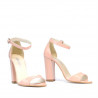 Sandali da donna 1259 vernice rosa chiaro