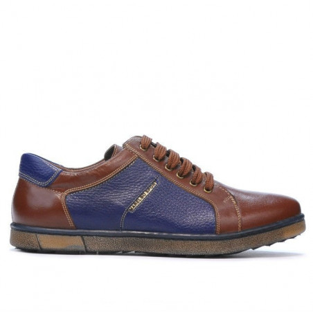 Scarpe sportive uomo 849 marrone+indaco