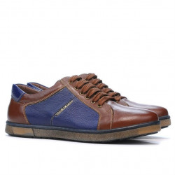 Scarpe sportive uomo 849 marrone+indaco