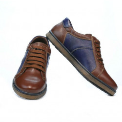 Scarpe sportive uomo 849 marrone+indaco