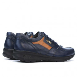 Scarpe sportive uomo 827 indaco+marrone