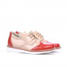 Scarpe per bambini piccoli 60c vernice rossa+beige01
