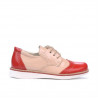 Scarpe per bambini piccoli 60c vernice rossa+beige01