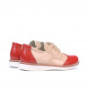 Scarpe per bambini piccoli 60c vernice rossa+beige01