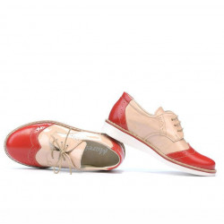 Scarpe per bambini piccoli 60c vernice rossa+beige01