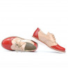 Scarpe per bambini piccoli 60c vernice rossa+beige01