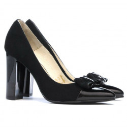 Scarpe eleganti donna 1262 nero antilope combinato