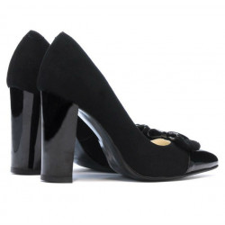 Scarpe eleganti donna 1262 nero antilope combinato