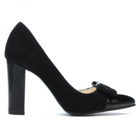 Scarpe eleganti donna 1262 nero antilope combinato