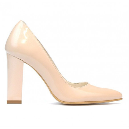 Scarpe eleganti donna 1261 vernice avorio