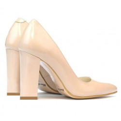 Scarpe eleganti donna 1261 vernice avorio