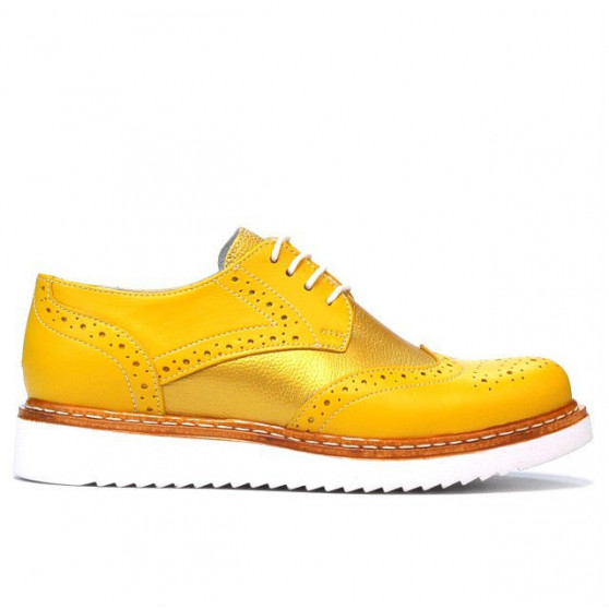 Scarpe casual donna 663-1 giallo combinato