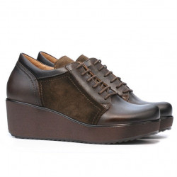 Scarpe casual donna 668 caffè combinato