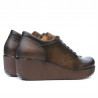 Scarpe casual donna 668 caffè combinato