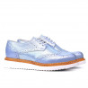 Scarpe casual donna 663-1 blu perlato combinato