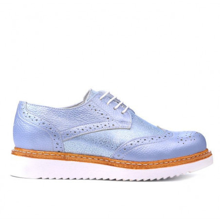 Scarpe casual donna 663-1 blu perlato combinato