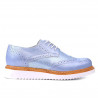 Scarpe casual donna 663-1 blu perlato combinato