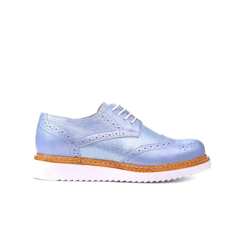 Scarpe casual donna 663-1 blu perlato combinato