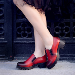 Scarpe casual donna 684 a rosso