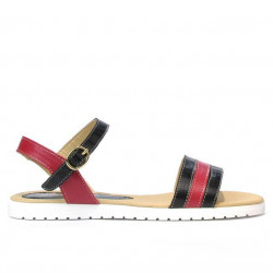 Sandali donna 5037 nero+bordò
