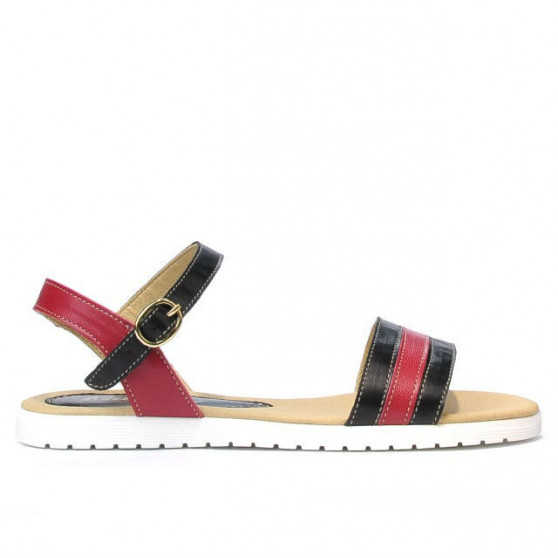 Sandali donna 5037 nero+bordò
