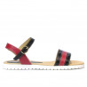 Sandali donna 5037 nero+bordò