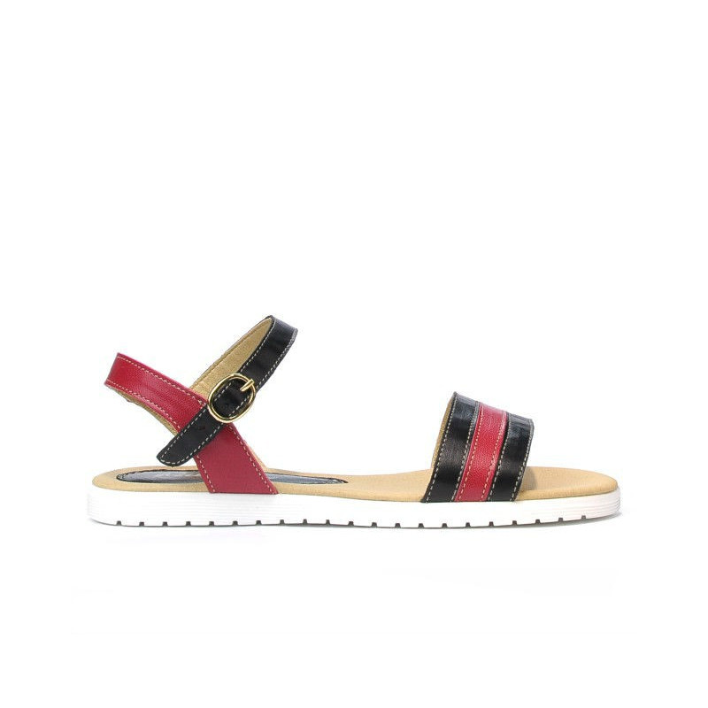 Sandali donna 5037 nero+bordò