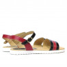 Sandali donna 5037 nero+bordò