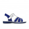 Sandali bambini piccoli 53c vernice blu+bianco