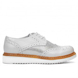 Scarpe casual donna 663-1 bianco perlato combinato