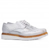 Scarpe casual donna 663-1 bianco perlato combinato