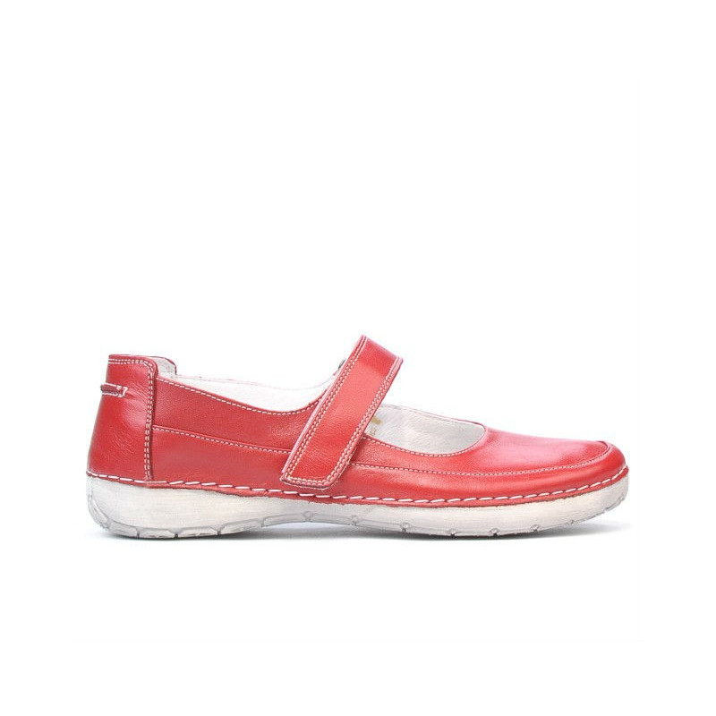 Mocassini donna 685 rosso