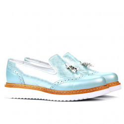 Scarpe casual donna 659 turchese combinato