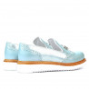 Scarpe casual donna 659 turchese combinato