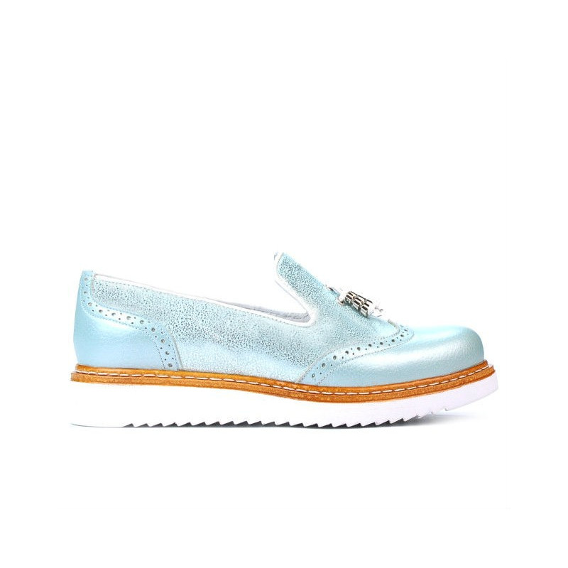 Scarpe casual donna 659 turchese combinato