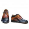 Scarpe casual/eleganti uomo 874 indaco+marrone