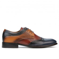 Scarpe casual/eleganti uomo 874 indaco+marrone