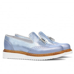 Scarpe casual donna 659 blu perla combinato