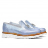 Scarpe casual donna 659 blu perla combinato