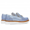 Scarpe casual donna 659 blu perla combinato