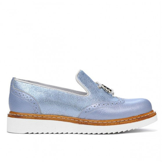 Scarpe casual donna 659 blu perla combinato