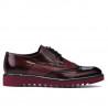 Scarpe casual uomo 831 vernice bordeaux combinato