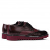 Scarpe casual uomo 831 vernice bordeaux combinato