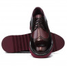 Scarpe casual uomo 831 vernice bordeaux combinato