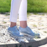 Scarpe casual donna 663-1 blu perlato combinato