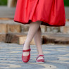 Mocassini donna 685 rosso