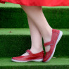Mocassini donna 685 rosso