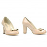 Scarpe eleganti donna 1245 vernice avorio combinato